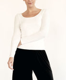 BAMBOO LONG SLEEVE DOUBLE LAYERED TOP Fabina