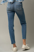 Trim Raw Hem Girlfriend Jeans Denim Lab USA