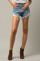 CROSSOVER PREMIUM DENIM MOM SHORTS Denim Lab USA