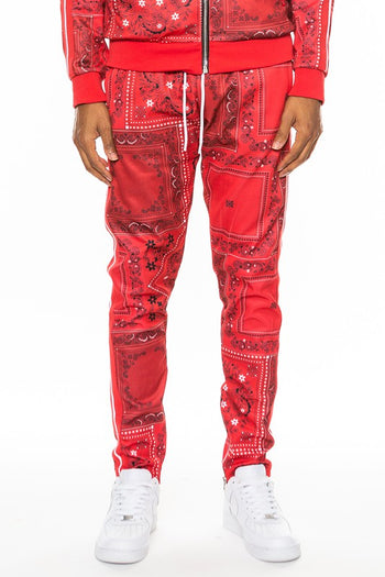 Weiv Paisley Bandana Print Track Pants WEIV