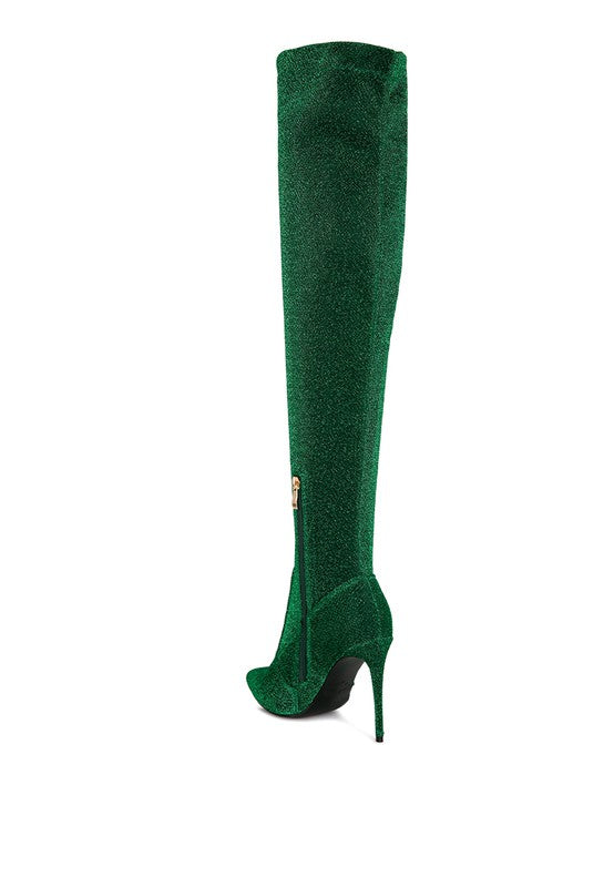 Tigerlily High Heel Knitted Long Boots Rag Company