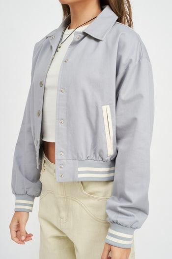 COLLARED BOMBER JACKET Emory Park