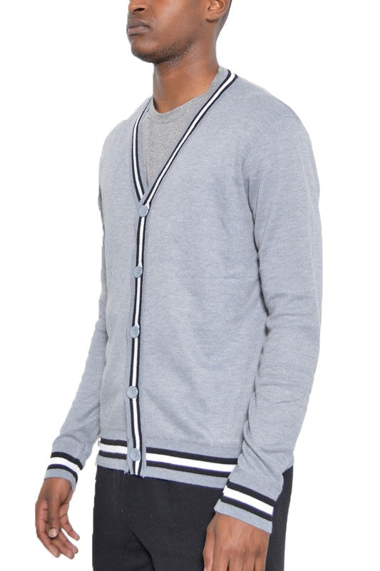 TWO STRIPE CARDIGAN WEIV