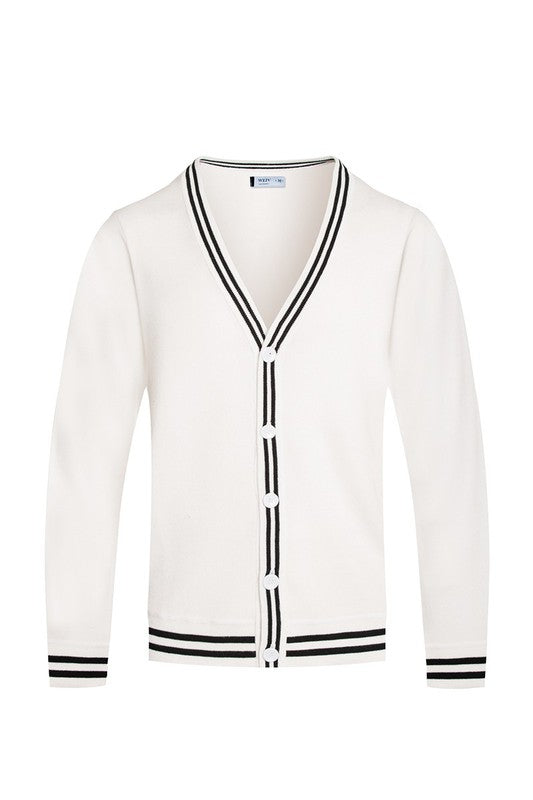 TWO STRIPE CARDIGAN WEIV