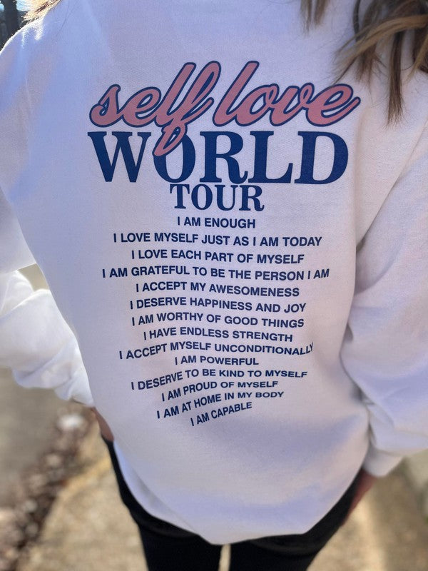 Self Love World Tour Sweatshirt Ask Apparel