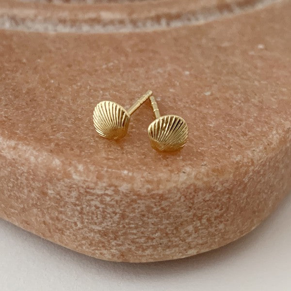 Mini Shell Studs HONEYCAT Jewelry