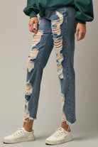 PREMIUM HEAVY DISTRESSED STRAIGHT JEANS Insane Gene