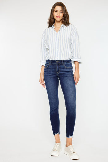 Mid RIse Ankle Skinny Jeans Kan Can USA