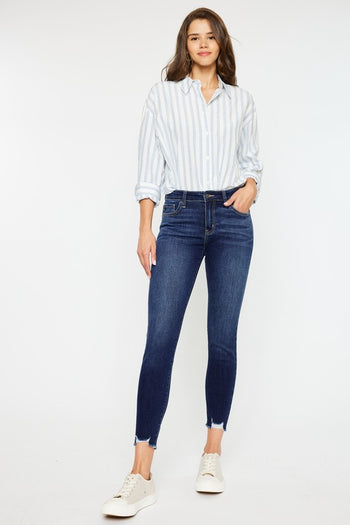 Mid RIse Ankle Skinny Jeans Kan Can USA