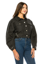 Women's Washed Denim Jacket Annva USA