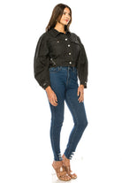 Women's Washed Denim Jacket Annva USA