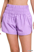 Windbreaker Smocked Waistband Running Shorts ZENANA