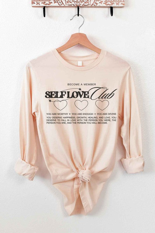 SELF LOVE CLUB LONG SLEEVE TEE ALPHIA