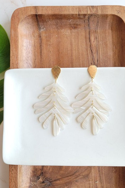Palm Earrings - Seashell Spiffy & Splendid