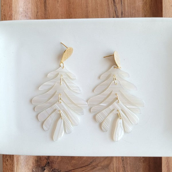Palm Earrings - Seashell Spiffy & Splendid