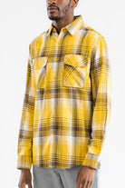 Regular Fit Checker Plaid Flannel Long Sleeve WEIV