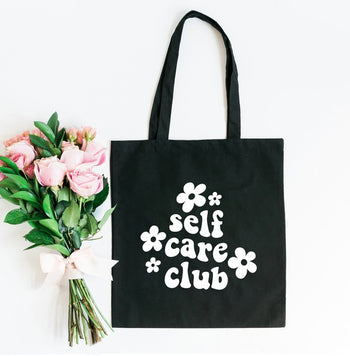 Self Care Club Flowers Tote City Creek Prints