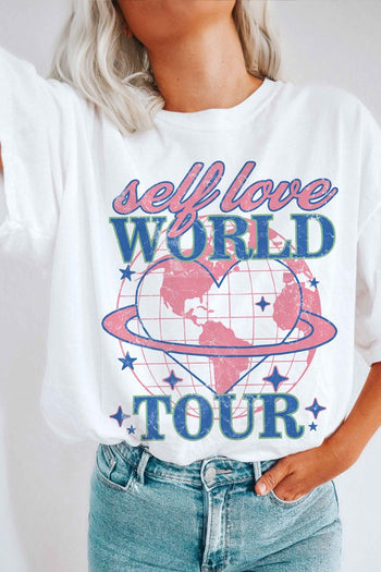 SELF LOVE WORLD TOUR GRAPHIC TEE BLUME AND CO.