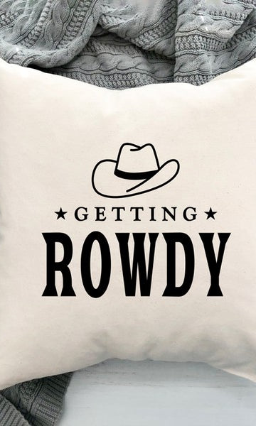 Getting Rowdy Cowboy Hat Pillow Cover City Creek Prints