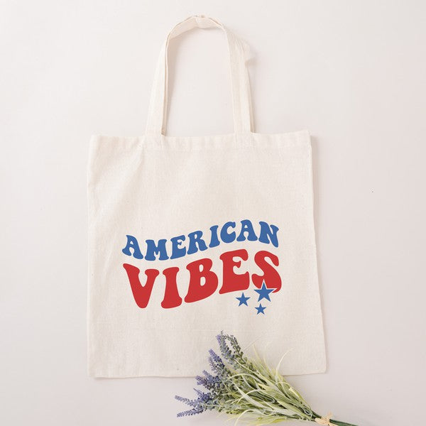 American Vibes Wavy Stars Tote City Creek Prints