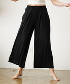 BAMBOO WIDE PANTS ANKLE LENGTH Fabina