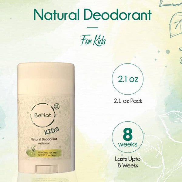 All-natural Deodorants for Kids & Teens BeNat