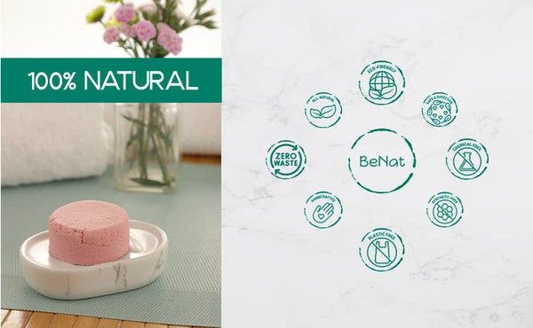 All-Natural Shampoo Bar. Handcrafted. Eco-Friendly BeNat