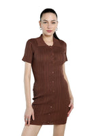 Collared Bodycon Sweater Dress Rag Company