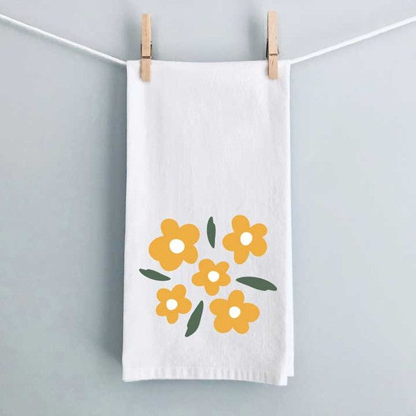 Yellow Daisies Tea Towel City Creek Prints