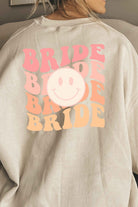 PLUS SIZE F/B POCKET BRIDE GRAPHIC SWEATSHIRT BLUME AND CO.