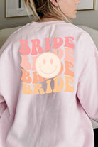 PLUS SIZE F/B POCKET BRIDE GRAPHIC SWEATSHIRT BLUME AND CO.