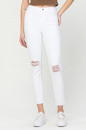 HIGH RISE CROP SKINNY VERVET by Flying Monkey