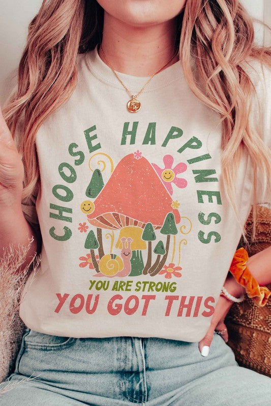 CHOOSE HAPPINESS GRAPHIC TEE BLUME AND CO.