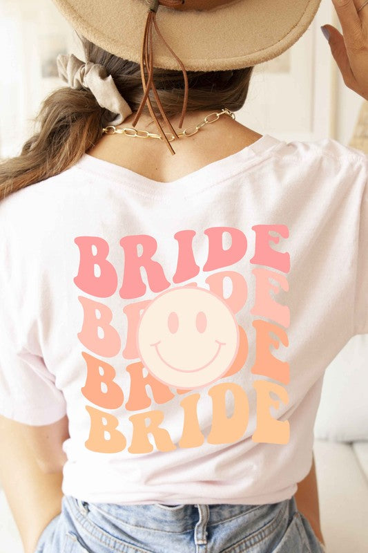 F/B POCKET BRIDE HAPPY FACE GRAPHIC TEE BLUME AND CO.