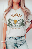 ZION NATIONAL PARK GRAPHIC TEE BLUME AND CO.