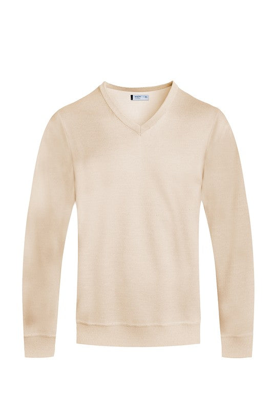 SOLID V-NECK SWEATER WEIV