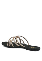 SWEETIN Strappy Flat Slip On Sandals Rag Company