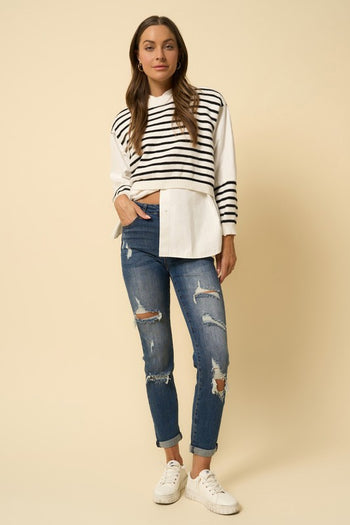 Destroyed Boyfriend Jeans Denim Lab USA