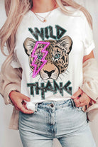 WILD THANG LIGHTNING LEOPARD GRAPHIC T-SHIRT BLUME AND CO.