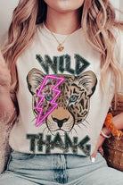 WILD THANG LIGHTNING LEOPARD GRAPHIC T-SHIRT BLUME AND CO.