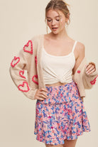 Lots of Love Knit Copped Heart Cardigan Listicle