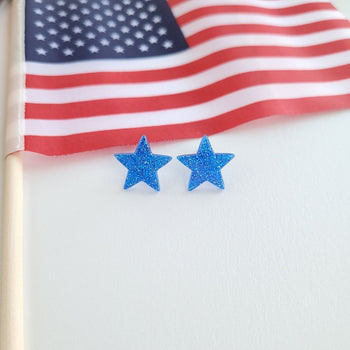 Liberty Star Studs - Blue Spiffy & Splendid