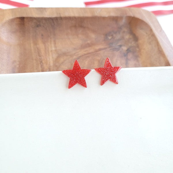 Liberty Star Studs - Red Spiffy & Splendid