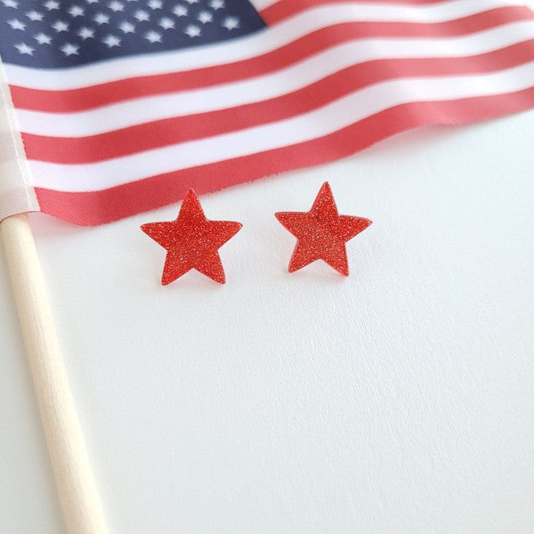 Liberty Star Studs - Red Spiffy & Splendid