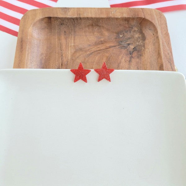 Liberty Star Studs - Red Spiffy & Splendid