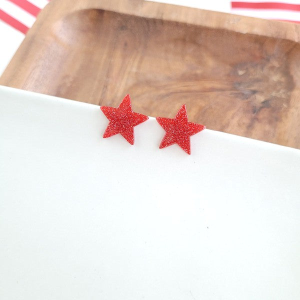 Liberty Star Studs - Red Spiffy & Splendid