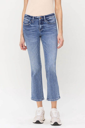 Mid Rise Kick Flare Jeans VERVET by Flying Monkey