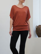 BAMBOO SK COLLECTION SIGNATURE TUNIC TOP Fabina