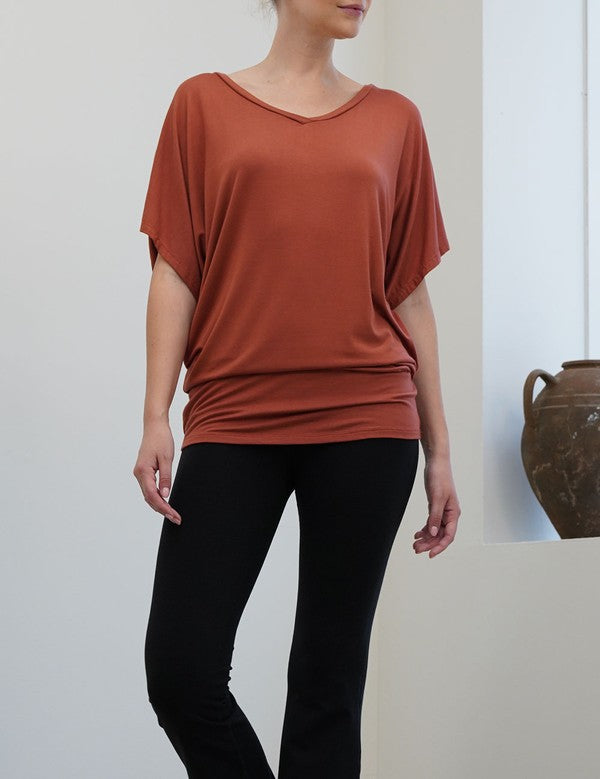 BAMBOO SK COLLECTION SIGNATURE TUNIC TOP Fabina