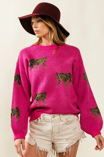 Tiger Pattern Sweater BiBi